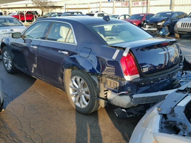 2C3CCAKGXFH923437 - 2015 CHRYSLER 300C BLUE photo 3