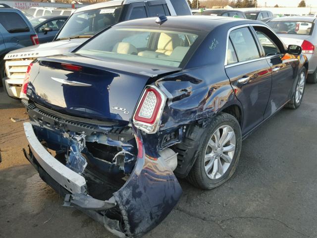 2C3CCAKGXFH923437 - 2015 CHRYSLER 300C BLUE photo 4