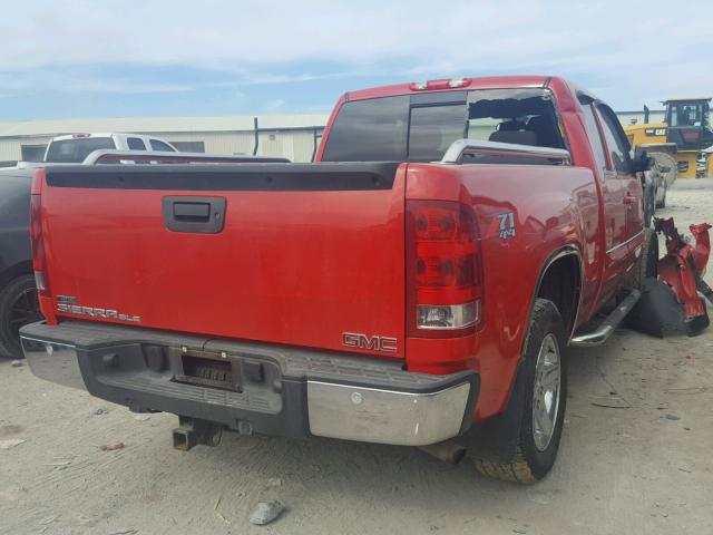 1GTR2VE39BZ214937 - 2011 GMC SIERRA K15 RED photo 4