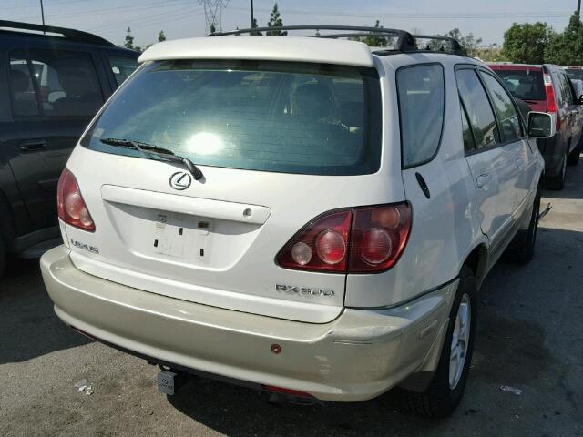 JT6HF10U4X0086165 - 1999 LEXUS RX 300 WHITE photo 4