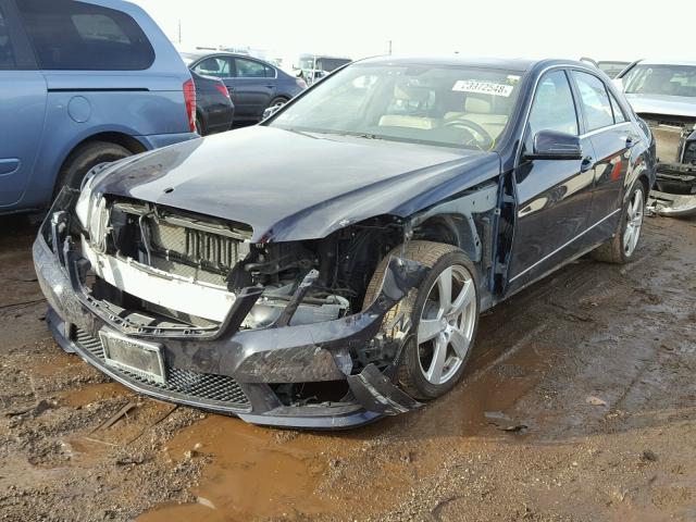 WDDHF8HB1AA142249 - 2010 MERCEDES-BENZ E 350 4MAT BLUE photo 2