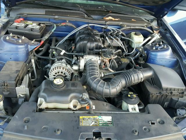 1ZVFT80N465182824 - 2006 FORD MUSTANG BLUE photo 7