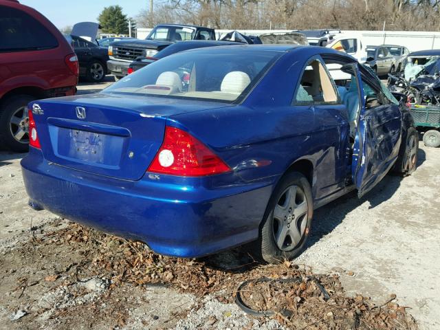 1HGEM229X5L052048 - 2005 HONDA CIVIC EX BLUE photo 4