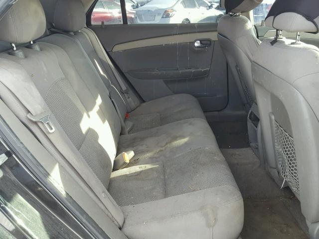 1G1ZB5EB2AF212558 - 2010 CHEVROLET MALIBU LS BLACK photo 6
