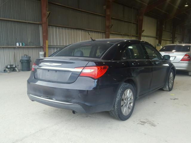 1C3CCBAB1CN222932 - 2012 CHRYSLER 200 LX BLACK photo 4