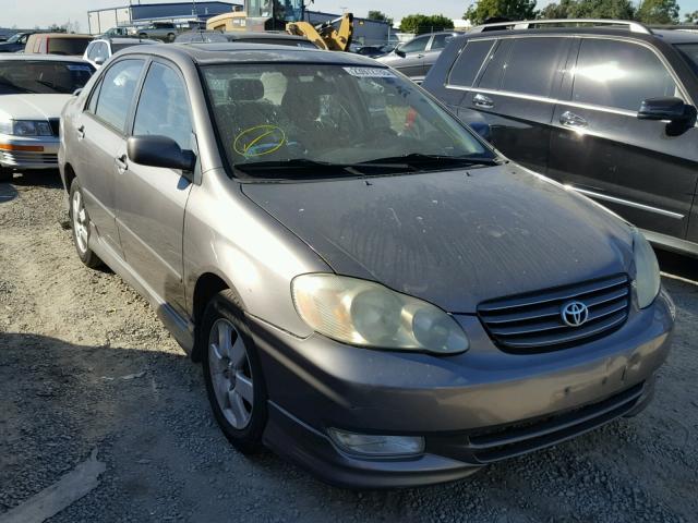 1NXBR32E23Z004844 - 2003 TOYOTA COROLLA CE GRAY photo 1