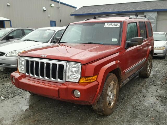 1J4RG4GK9AC121881 - 2010 JEEP COMMANDER RED photo 2