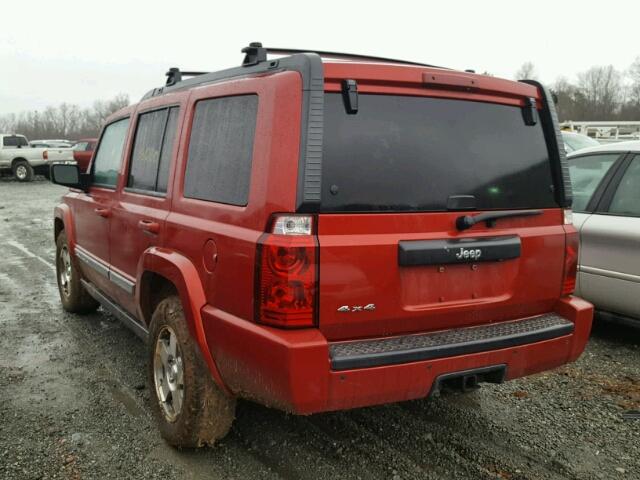 1J4RG4GK9AC121881 - 2010 JEEP COMMANDER RED photo 3