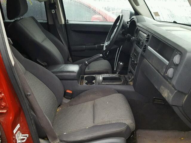 1J4RG4GK9AC121881 - 2010 JEEP COMMANDER RED photo 5