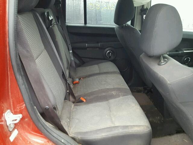 1J4RG4GK9AC121881 - 2010 JEEP COMMANDER RED photo 6