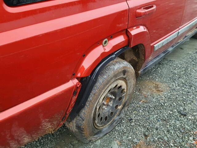 1J4RG4GK9AC121881 - 2010 JEEP COMMANDER RED photo 9