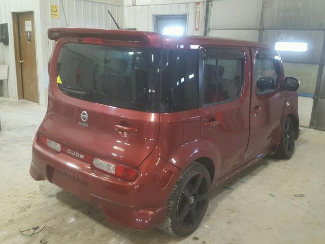 JN8AZ2KR8CT250188 - 2012 NISSAN CUBE BASE MAROON photo 4