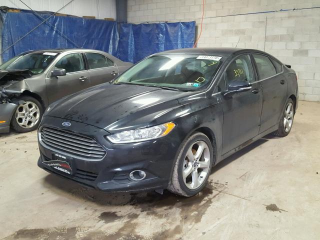 1FA6P0H75E5403544 - 2014 FORD FUSION SE BLACK photo 2