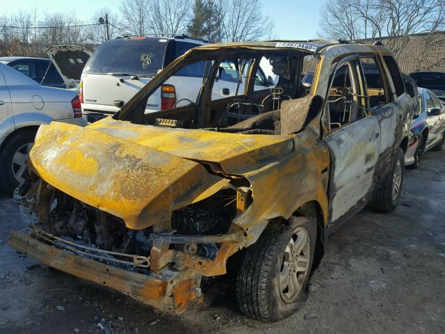 2HKYF18765H568465 - 2005 HONDA PILOT EXL BURN photo 2