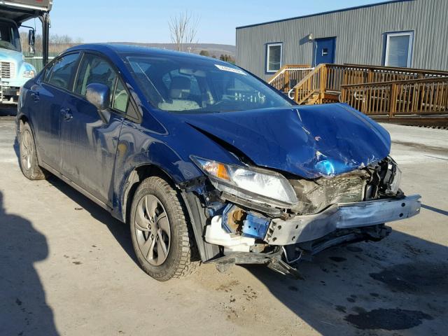 2HGFB2F51FH562286 - 2015 HONDA CIVIC LX BLUE photo 1