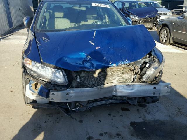 2HGFB2F51FH562286 - 2015 HONDA CIVIC LX BLUE photo 9