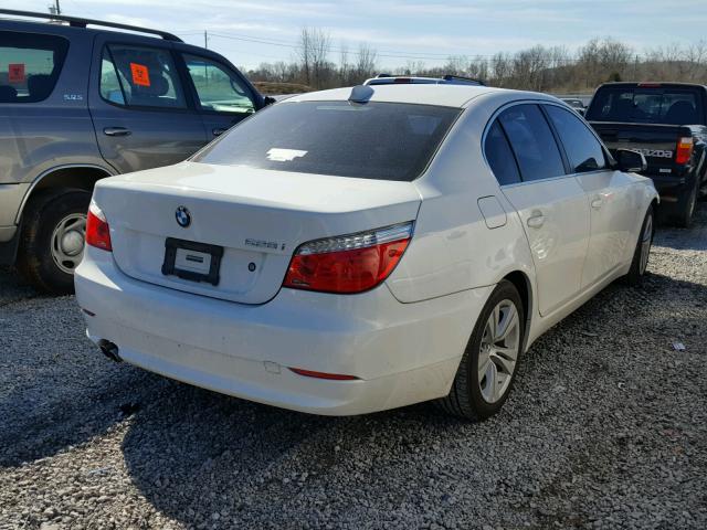 WBANU5C55AC365642 - 2010 BMW 528 I WHITE photo 4