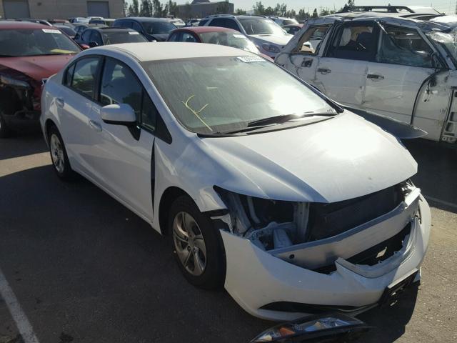 19XFB2F50EE234480 - 2014 HONDA CIVIC LX WHITE photo 1