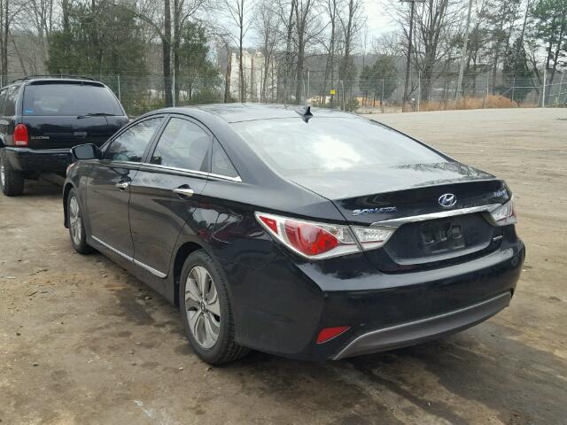 KMHEC4A48DA092024 - 2013 HYUNDAI SONATA HYB BLACK photo 3