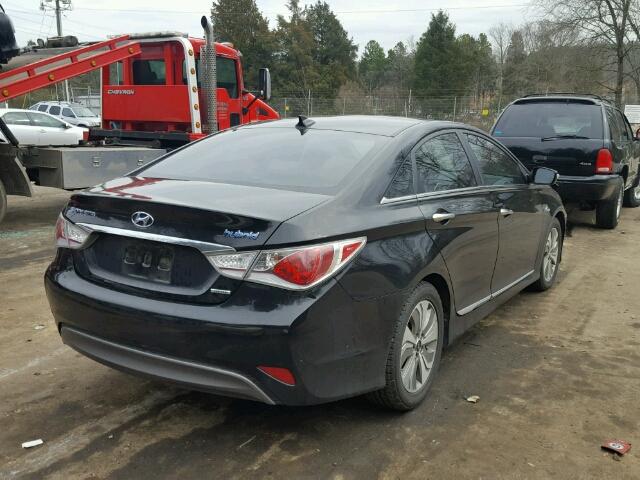 KMHEC4A48DA092024 - 2013 HYUNDAI SONATA HYB BLACK photo 4