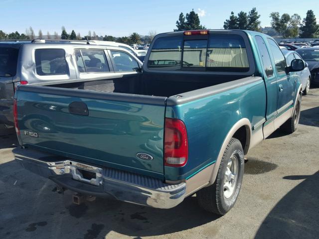 1FTEX17L9VNC43629 - 1997 FORD F150 GREEN photo 4