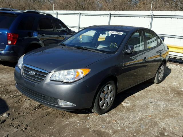 KMHDU46D99U672146 - 2009 HYUNDAI ELANTRA GL GRAY photo 2