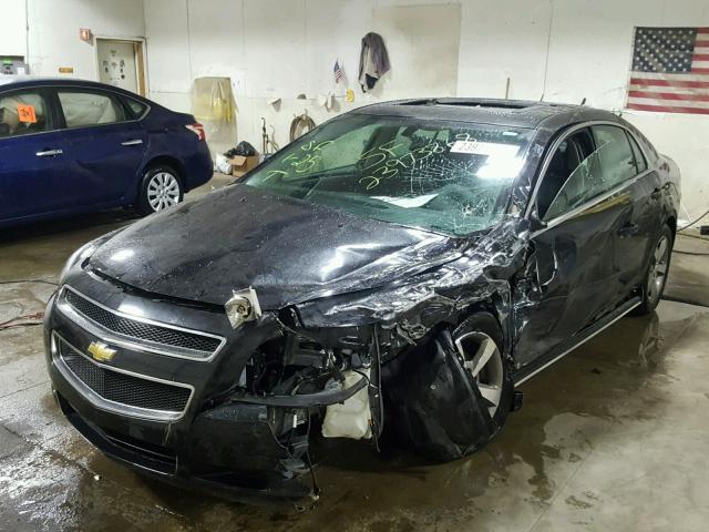 1G1ZJ57B594259638 - 2009 CHEVROLET MALIBU 2LT BLACK photo 2