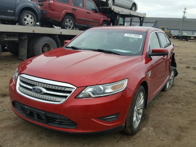 1FAHP2EW8BG110737 - 2011 FORD TAURUS SEL RED photo 2