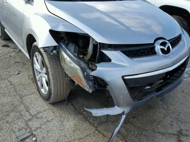 JM3ER2W3XA0339236 - 2010 MAZDA CX-7 SILVER photo 9