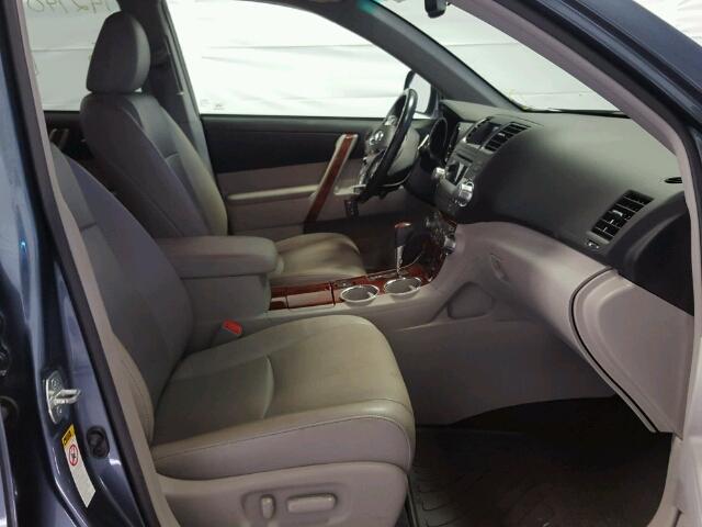 5TDYK3EHXCS057059 - 2012 TOYOTA HIGHLANDER BLUE photo 5