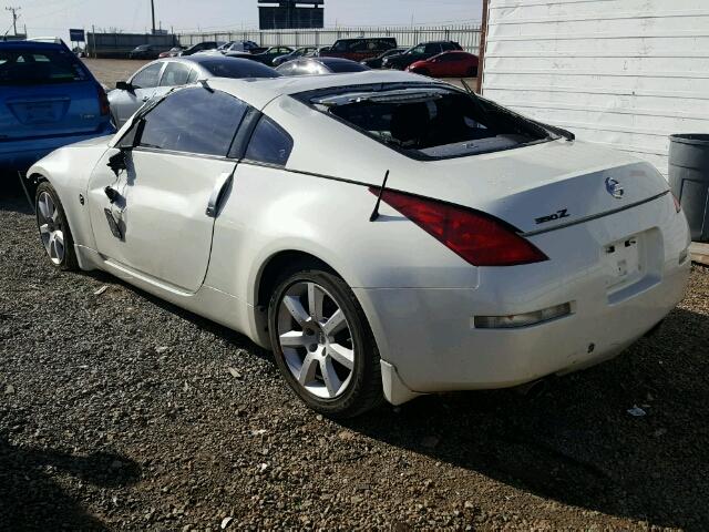 JN1AZ34D45M607501 - 2005 NISSAN 350Z COUPE WHITE photo 3