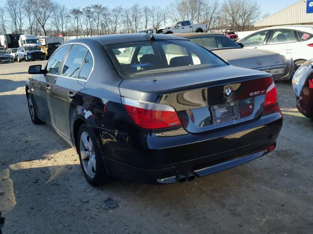 WBANF73516CU21024 - 2006 BMW 530 XI BLACK photo 3