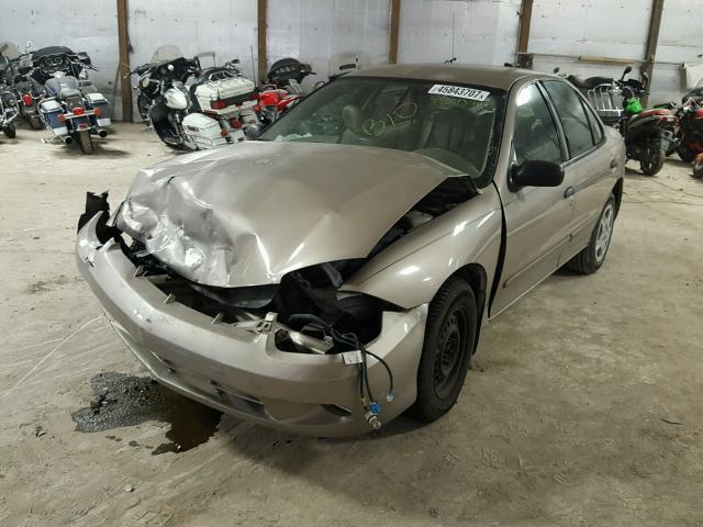 1G1JC52F837149870 - 2003 CHEVROLET CAVALIER TAN photo 2