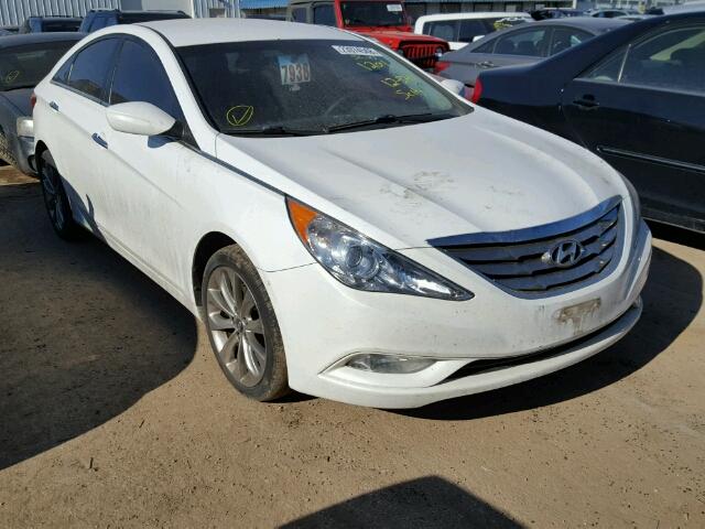 5NPEC4ACXCH390190 - 2012 HYUNDAI SONATA SE WHITE photo 1