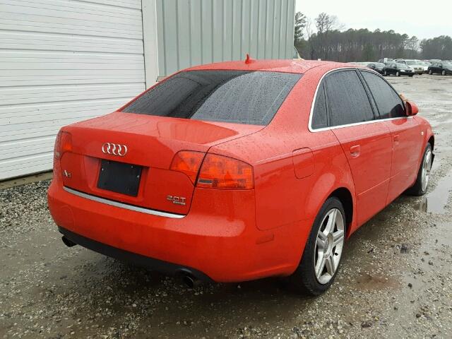 WAUDF78E97A209750 - 2007 AUDI A4 2.0T QU RED photo 4