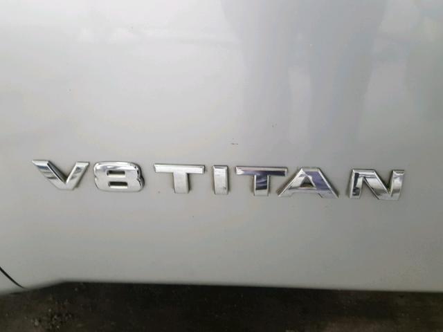 1N6BA06A85N571443 - 2005 NISSAN TITAN XE SILVER photo 10