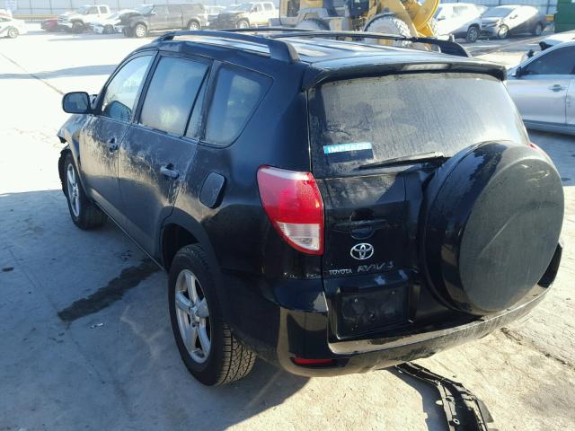 JTMZD33V976041805 - 2007 TOYOTA RAV4 BLACK photo 3