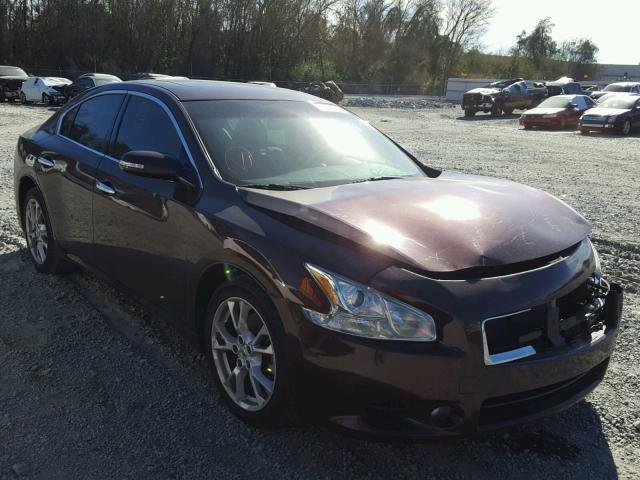 1N4AA5AP6EC462858 - 2014 NISSAN MAXIMA S MAROON photo 1