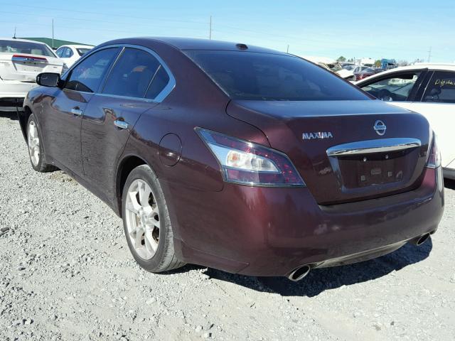 1N4AA5AP6EC462858 - 2014 NISSAN MAXIMA S MAROON photo 3