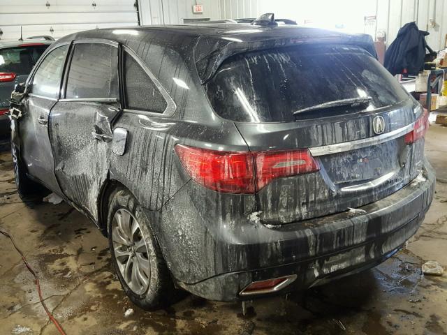 5FRYD4H49FB022934 - 2015 ACURA MDX TECHNO BLACK photo 3