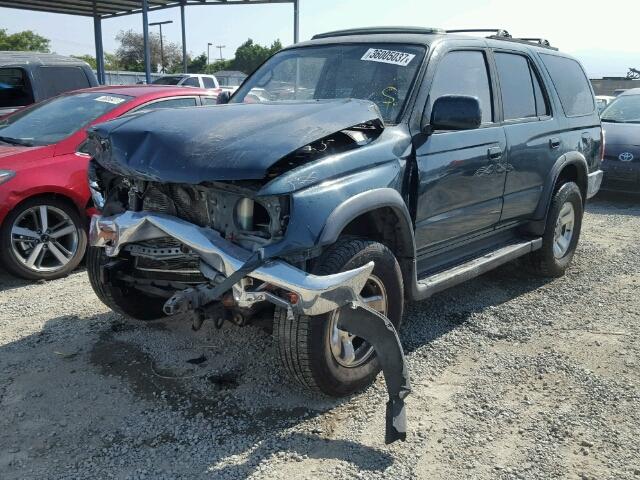 JT3HN86R4V0094503 - 1997 TOYOTA 4RUNNER SR GREEN photo 2