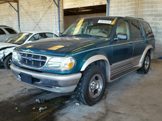 1FMZU34E7WZA96759 - 1998 FORD EXPLORER GREEN photo 2