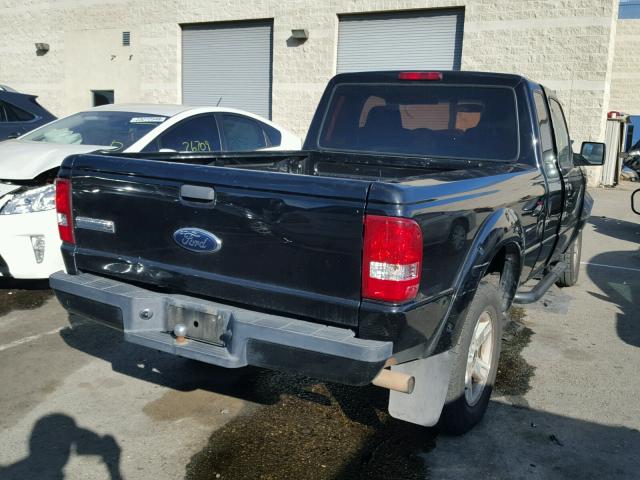 1FTYR14E57PA49054 - 2007 FORD RANGER SUP BLACK photo 4