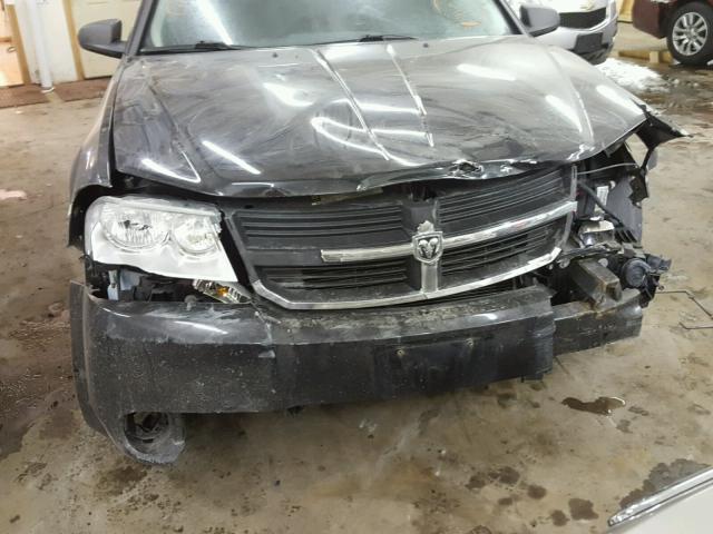 1B3LC56R98N286485 - 2008 DODGE AVENGER SX BLACK photo 9