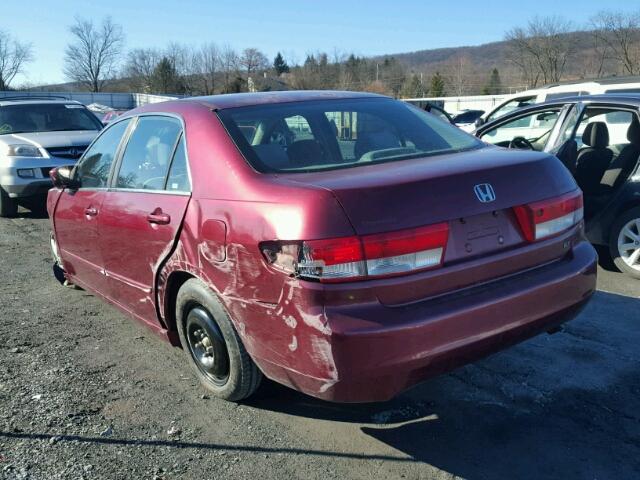 1HGCM56603A013440 - 2003 HONDA ACCORD EX MAROON photo 3