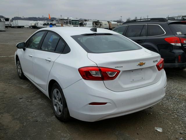 1G1BC5SM1H7234513 - 2017 CHEVROLET CRUZE LS WHITE photo 3