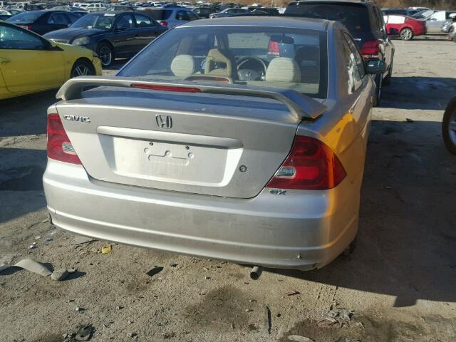 1HGEM22943L056867 - 2003 HONDA CIVIC EX BEIGE photo 4