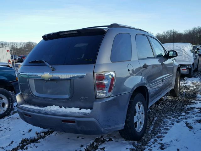 2CNDL23F456186463 - 2005 CHEVROLET EQUINOX LS GRAY photo 4