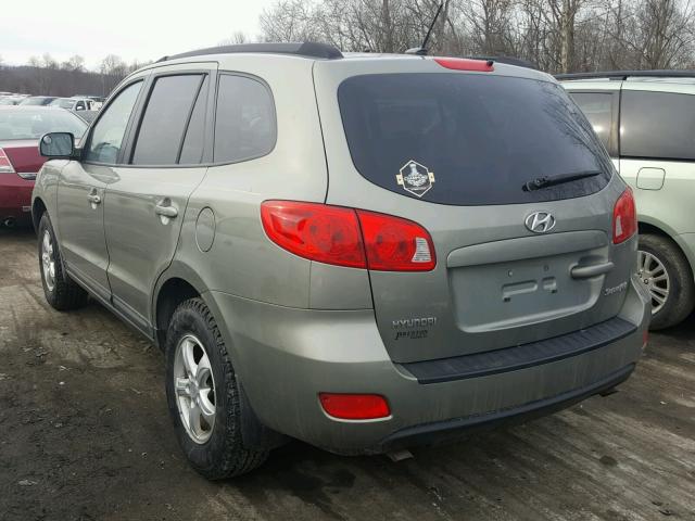 5NMSG13D68H141949 - 2008 HYUNDAI SANTA FE G GREEN photo 3