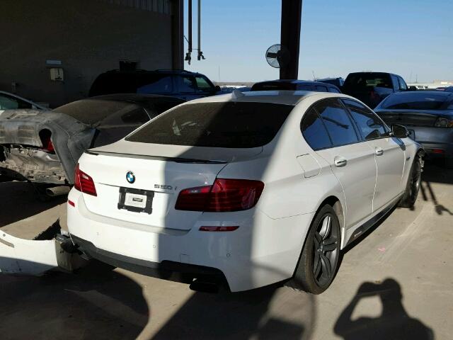 WBAKN9C52ED000567 - 2014 BMW 550 I WHITE photo 4
